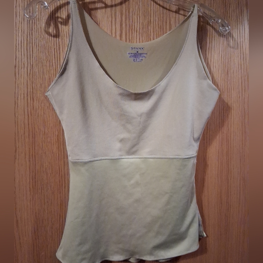 Womens Spanx Camisole Top Nude Beige Tan 21 Long 15 Armpit To Armpit Medium